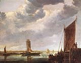Aelbert Cuyp The Ferry Boat painting